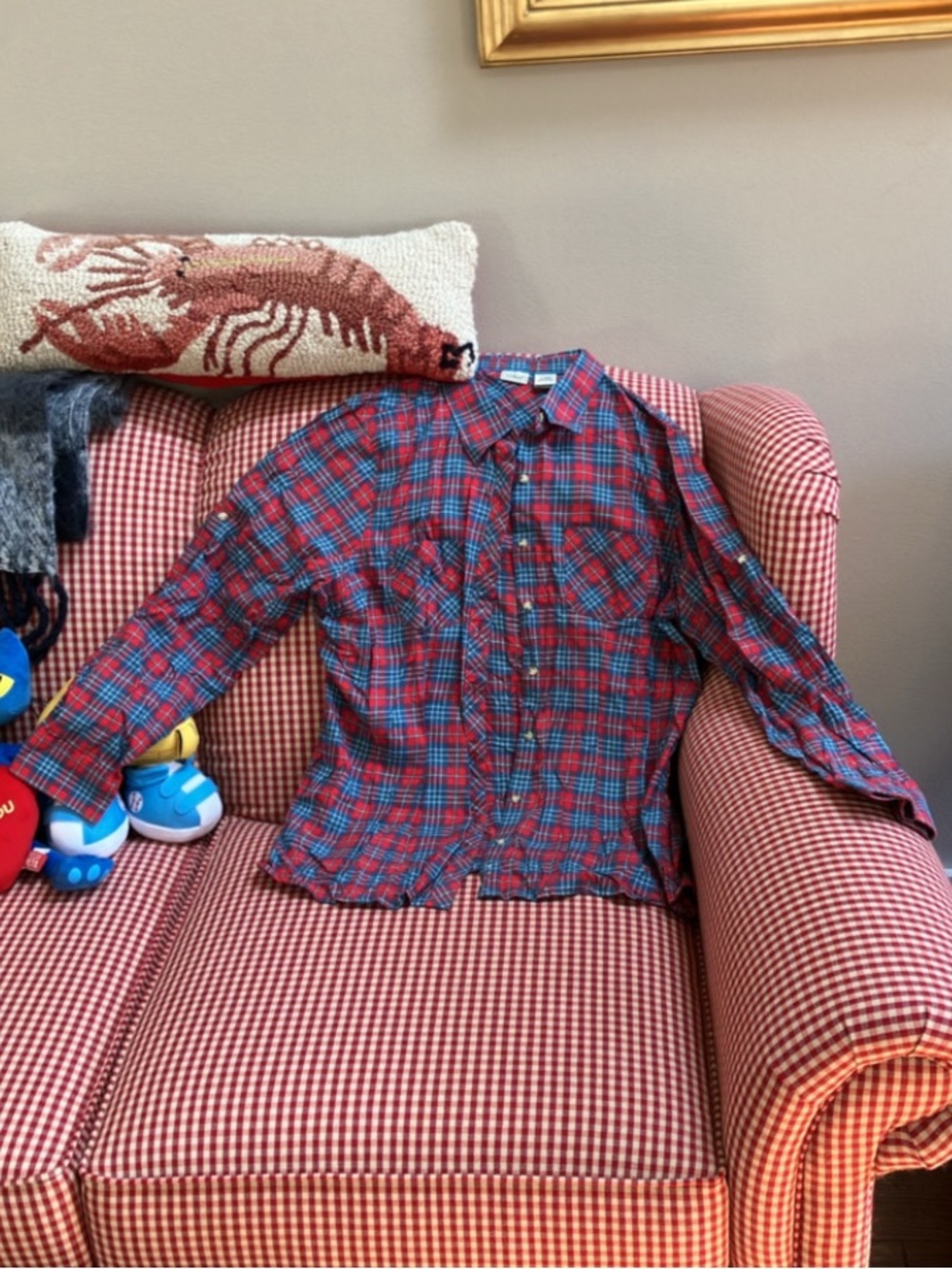 L.L.Bean 100% Cotton Flannel shirt, size L